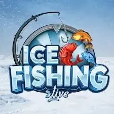 Try Ice Fishing Live slot by Evolution on vauhdikascasinos.fi – logo image